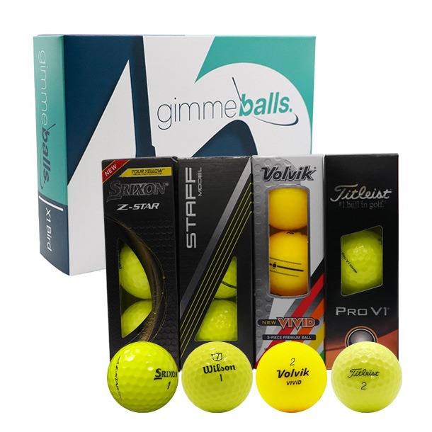 Yellow Tour Golf Balls (Variety Pack)