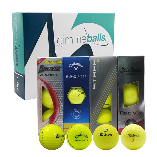 Tour X Yellow Golf Balls (Variety Pack)