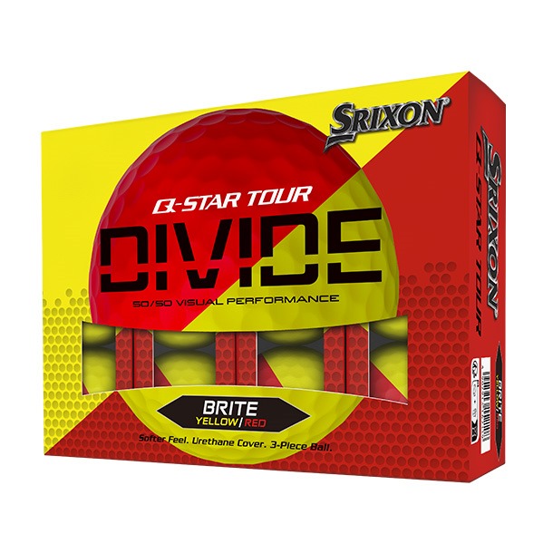 2024 Srixon Q-Star Tour Divide Red & Yellow Golf Balls