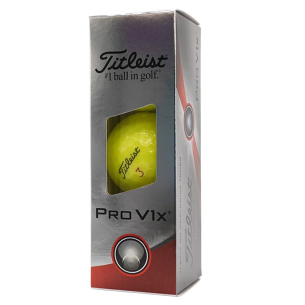 Titleist 2023 Pro V1x Yellow Golf Balls