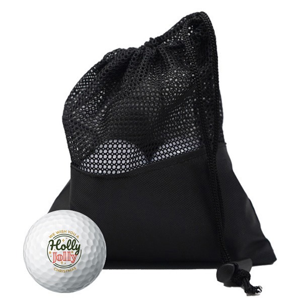 Holly Jolly Christmas Golf Ball