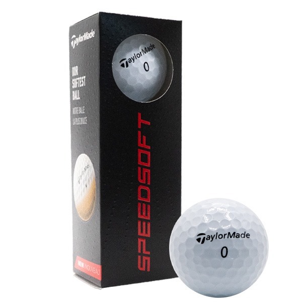 TaylorMade SpeedSoft White Golf Balls with Bonus Sleeve