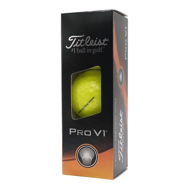 Titleist Pro V1 Yellow Golf Balls 2023