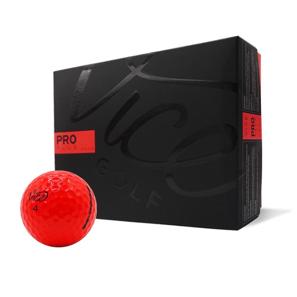 Vice Pro Plus Red Golf Balls