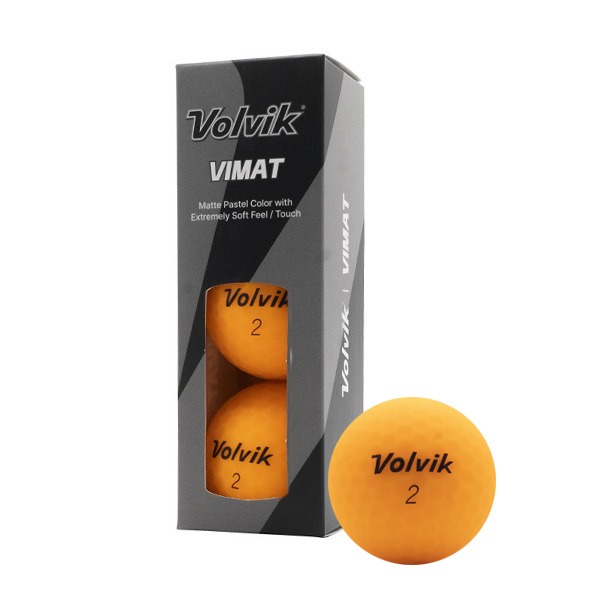 Volvik Vimat Pastel Orange Golf Balls