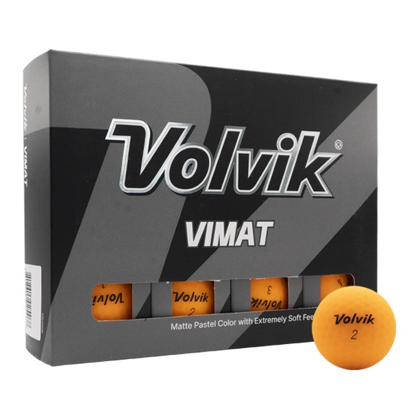 Volvik Vimat Pastel Orange Golf Balls