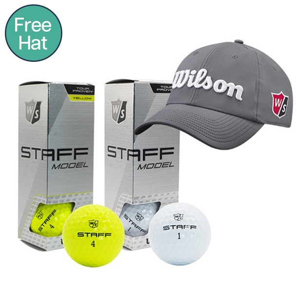 Wilson Staff Model Golf Balls & Cap Bundle