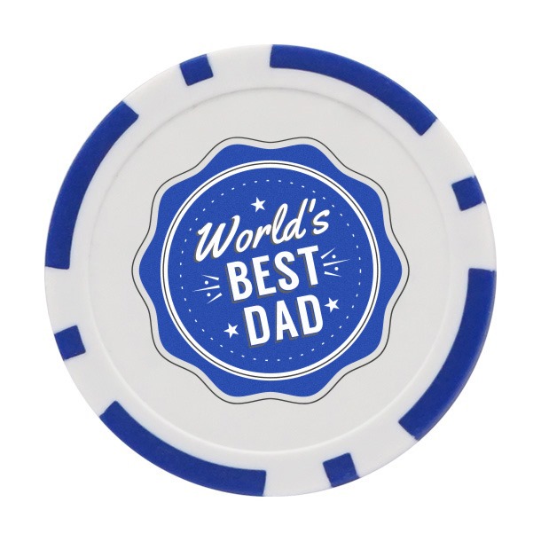 World's Best Dad Golf Ball Marker