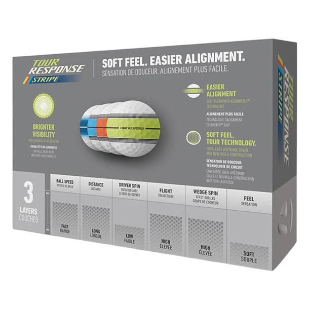 TaylorMade Tour Response Stripe Golf Balls 2025 (Multi Pack)