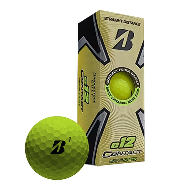Bridgestone e12 Contact Matte Green Golf Balls (2023 Release)