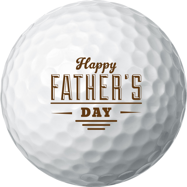 Happy Father's Day golf ball