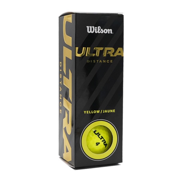 Ultra Distance Yellow Wilson Golf Balls