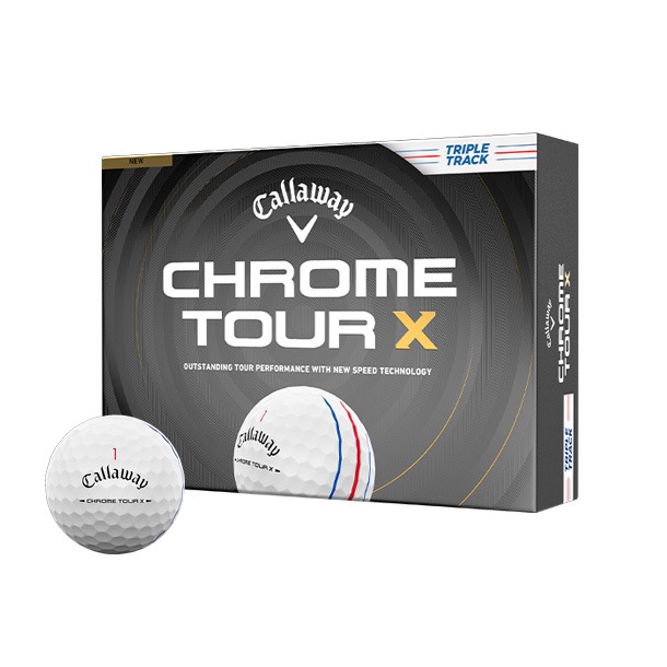 Callaway Chrome Tour X Triple Track White Golf Balls 2026
