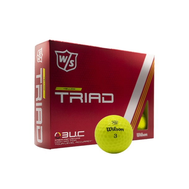 Wilson Triad Yellow Golf Balls