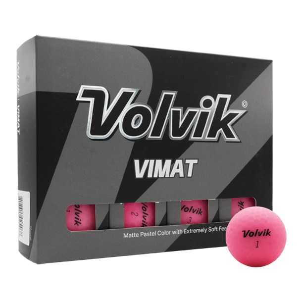 Volvik Vimat Soft Pink Golf Balls