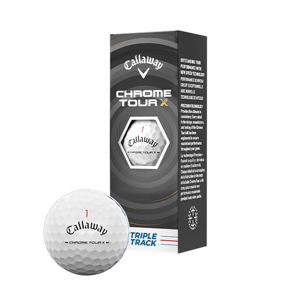 Callaway Chrome Tour X Triple Track White Golf Balls 2026
