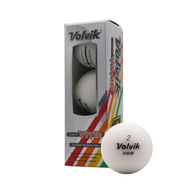 Volvik Vivid Focus White Golf Balls
