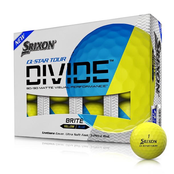 Srixon Q-Star Divide Blue & Yellow Golf Balls