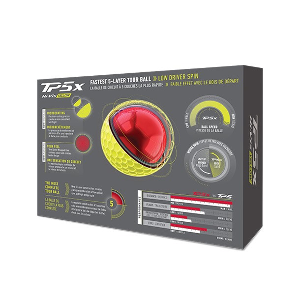 taylormade tp5x yellow golf balls