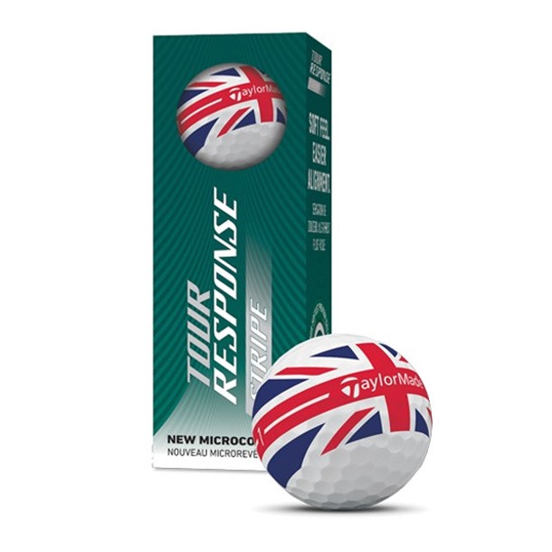 TaylorMade Tour Response Stripe UK Design Golf Balls 2026