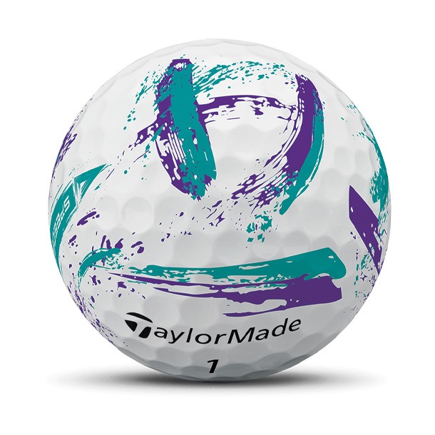 Teal & Purple SpeedSoft Ink Golf Ball