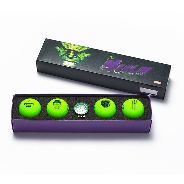 Hulk Golf Ball Gift Set - Volvik Vivid