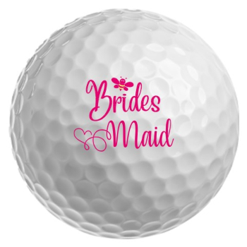 hen do bride wedding golf balls