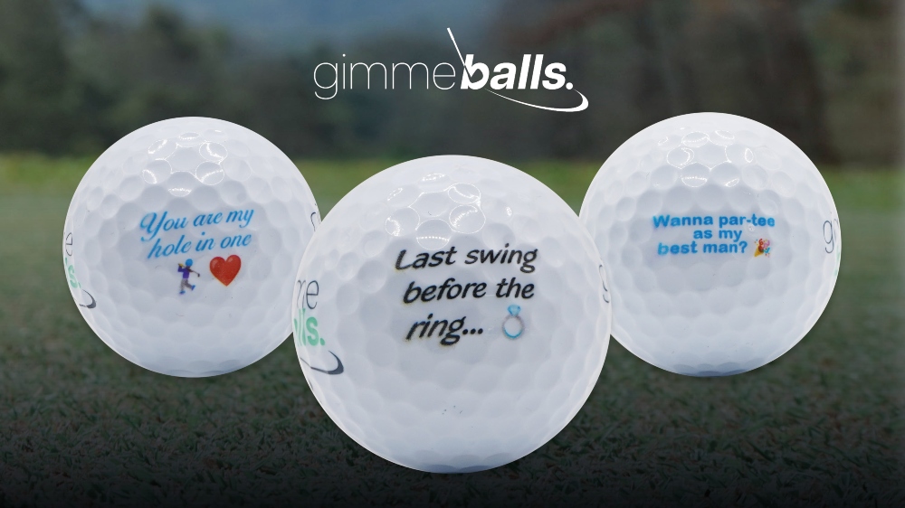 Golf Ball Wedding Favours Swing into Forever!