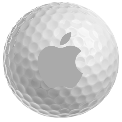 Golf ball with custom logo