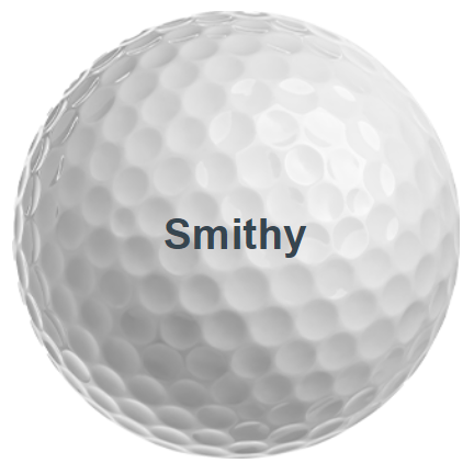 Printed golf ball with nickname
