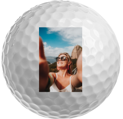 Personalised golf ball with photo
