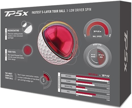 TaylorMade TP5x Golf Balls 2026 - Back of Pack