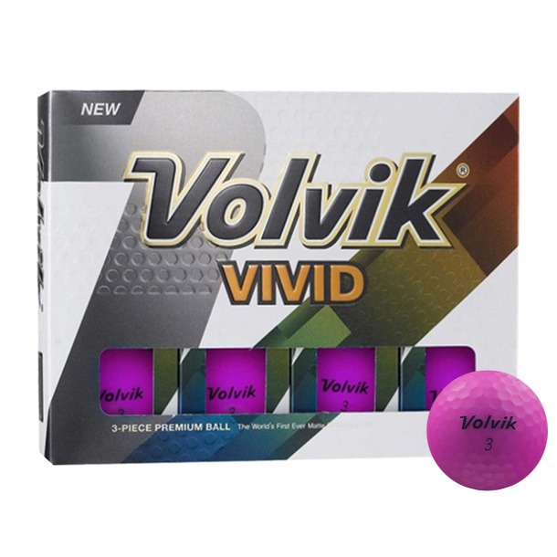 volvik vivid purple golf balls - best golf balls for women